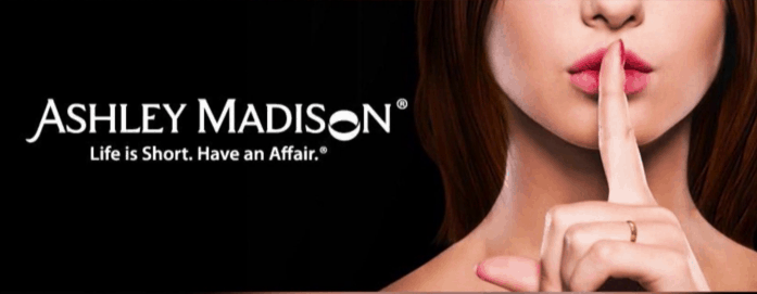 The main motto of Ashley Madison, with a women hushing you about it