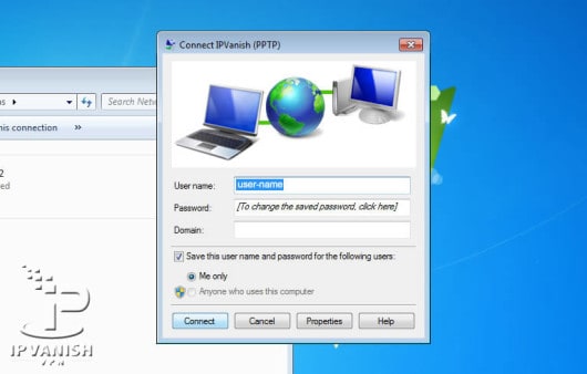 PPTP connection on Windows 7 VPN client