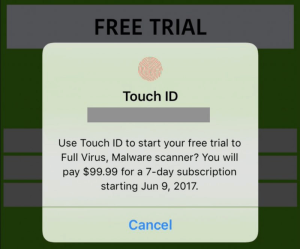 Scammy App Fake Trial