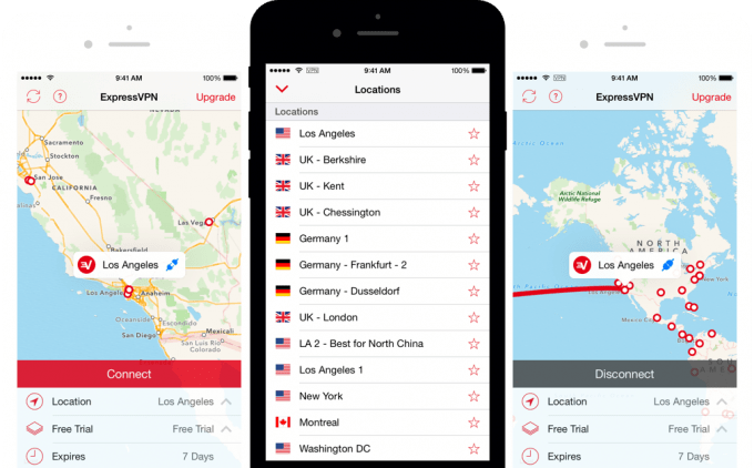 iOS app with location options