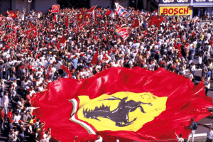 Grand Prix Monza Red Ferrari Flags