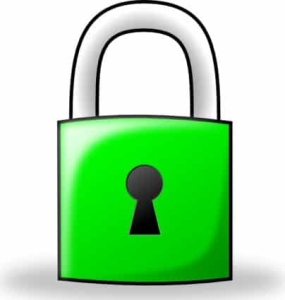 example of a green lock