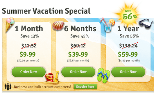 HMA summer vacation specials