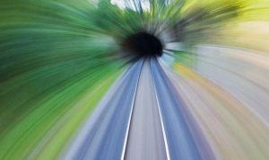 Example of an high speed image of a tunnel