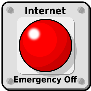 Example of an internet kill switch