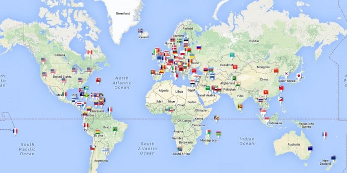 Le VPN across the world