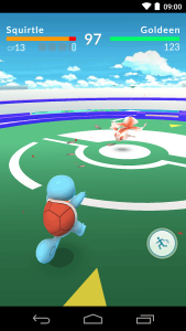 Example of Pokemon Go working on Android