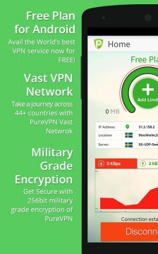 Updated Android app by PureVPN