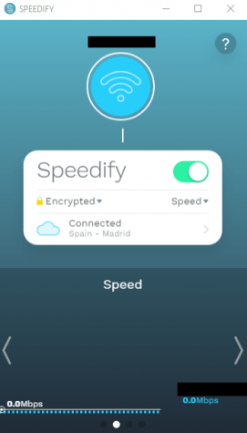 Speedify's desktop app