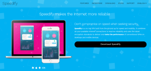 Speedify website