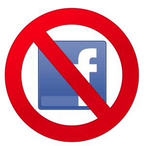 Example of forbidden Facebook logo