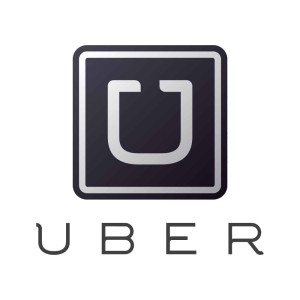 Logo of the Uber app