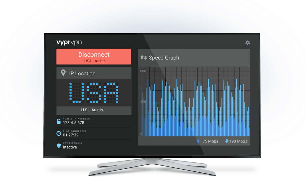 The setup of a VPN on an Android Tv