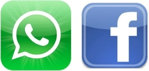 WhatsApp and Facebook logos side by side